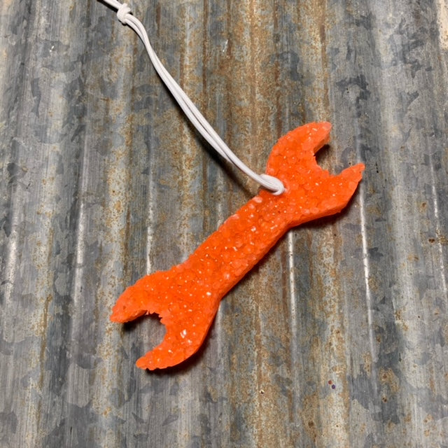 Wrench Car Freshie | Neon Orange | Peachy O Scent