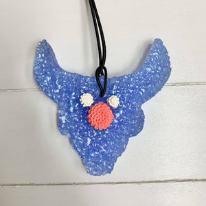 Peachy O Scent Steer Blue Floral