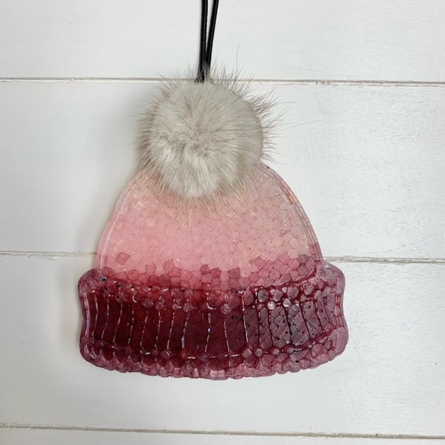 Marshmallow Fireside Beanie Light Grey/Tan Pom