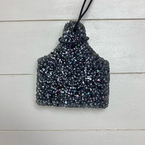 Pumpkin Patch Ear Tag with Glitter