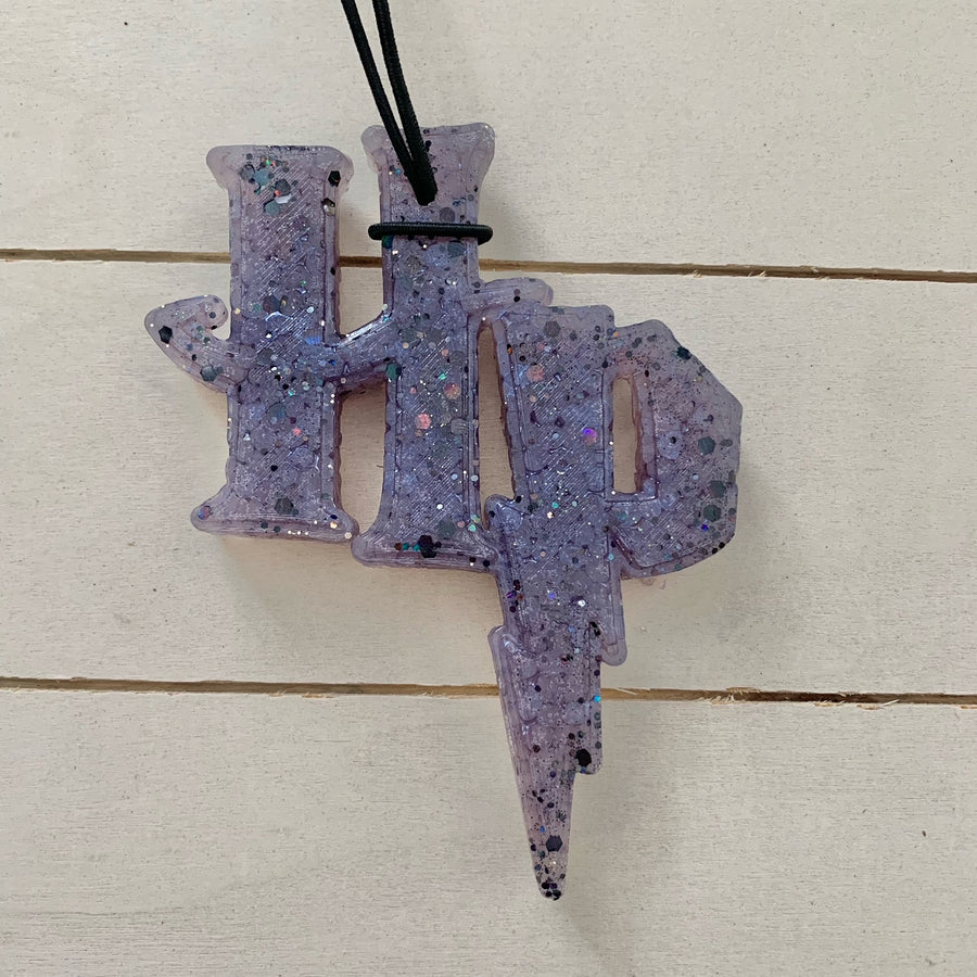 Harry Potter Initials Car Freshie | Purple Sparkle | Butt Naked Scent