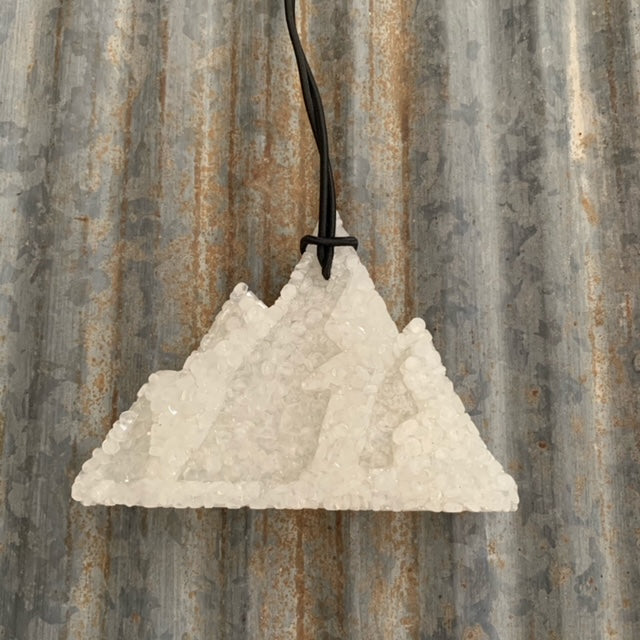 Mountain Car Freshie | White | Roasted Pinecone Scent