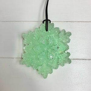 Sugared Lemon Scent Snowflake sparkle mint