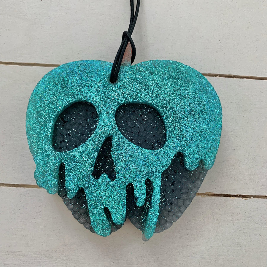 Poison Apple Car Freshie | Teal/Black | Brown Sugar & Fig Scent