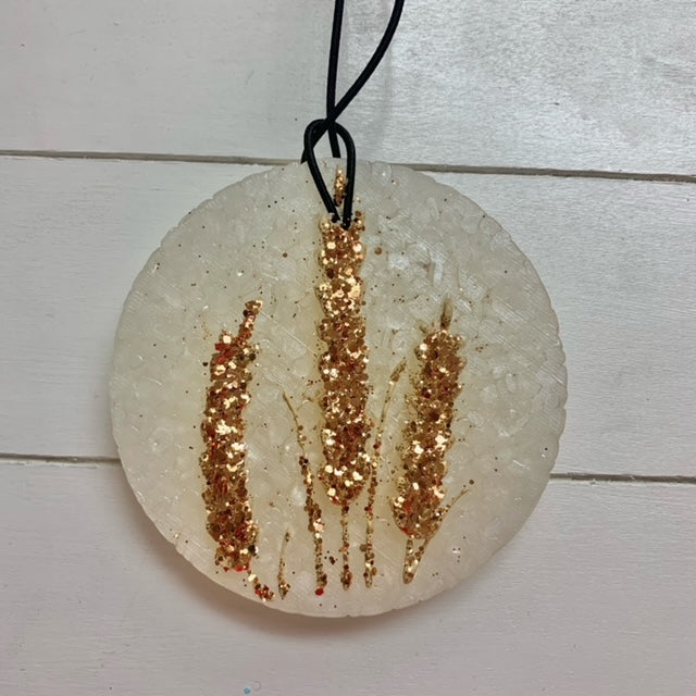 Wheat | White Gold/Gold Glitter | Red Plum Scent