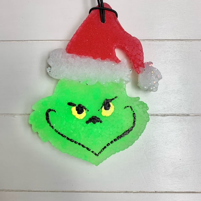 Hillbilly Mistletoe scent red hat grinch